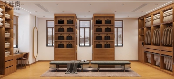 Fadior Elegance Custom Made Walk In Closet деревянное зерно с многочисленным хранилищем